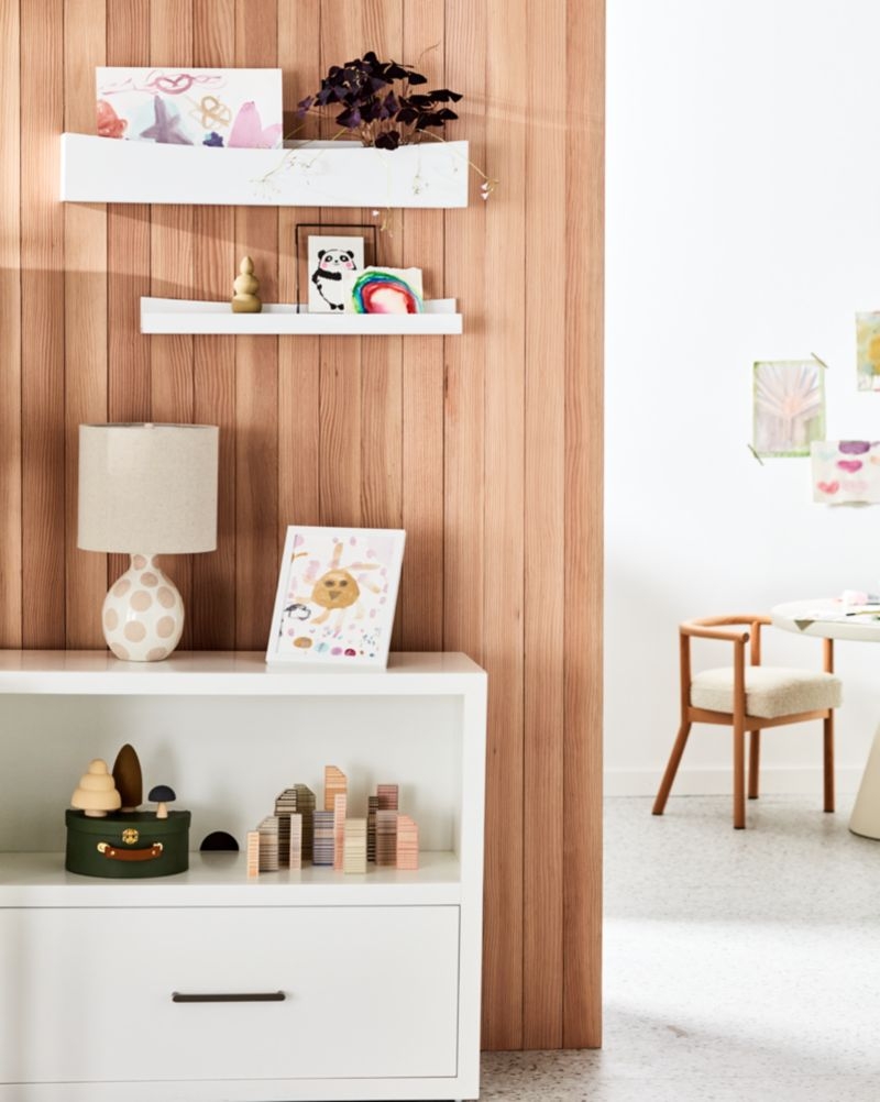 Ever Simple Modular White Wood Kids Bookcase with Drawer - Image 4