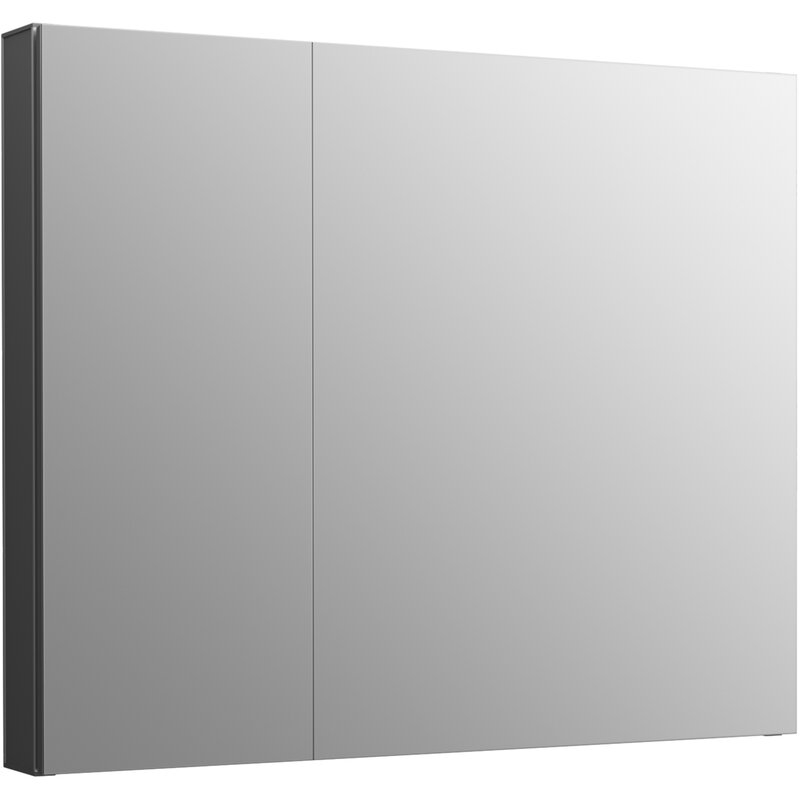 Maxstow 30" X 24" Surface Mount Frameless Medicine Cabinet with 3 Fixed Shelves Size: 24" H x 30" W x 3.5" D - Image 0