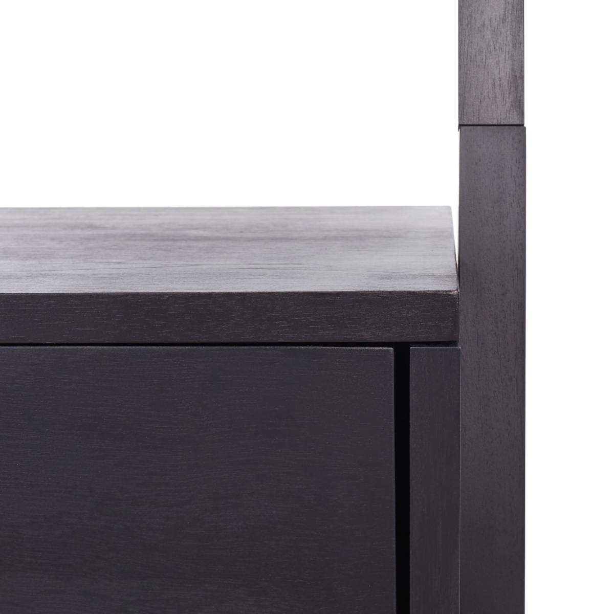 Lavina 3 Shelf 1 Door Etagere - Black - Safavieh - Image 2