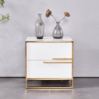 Nightstand  With Gold Frame - Image 0