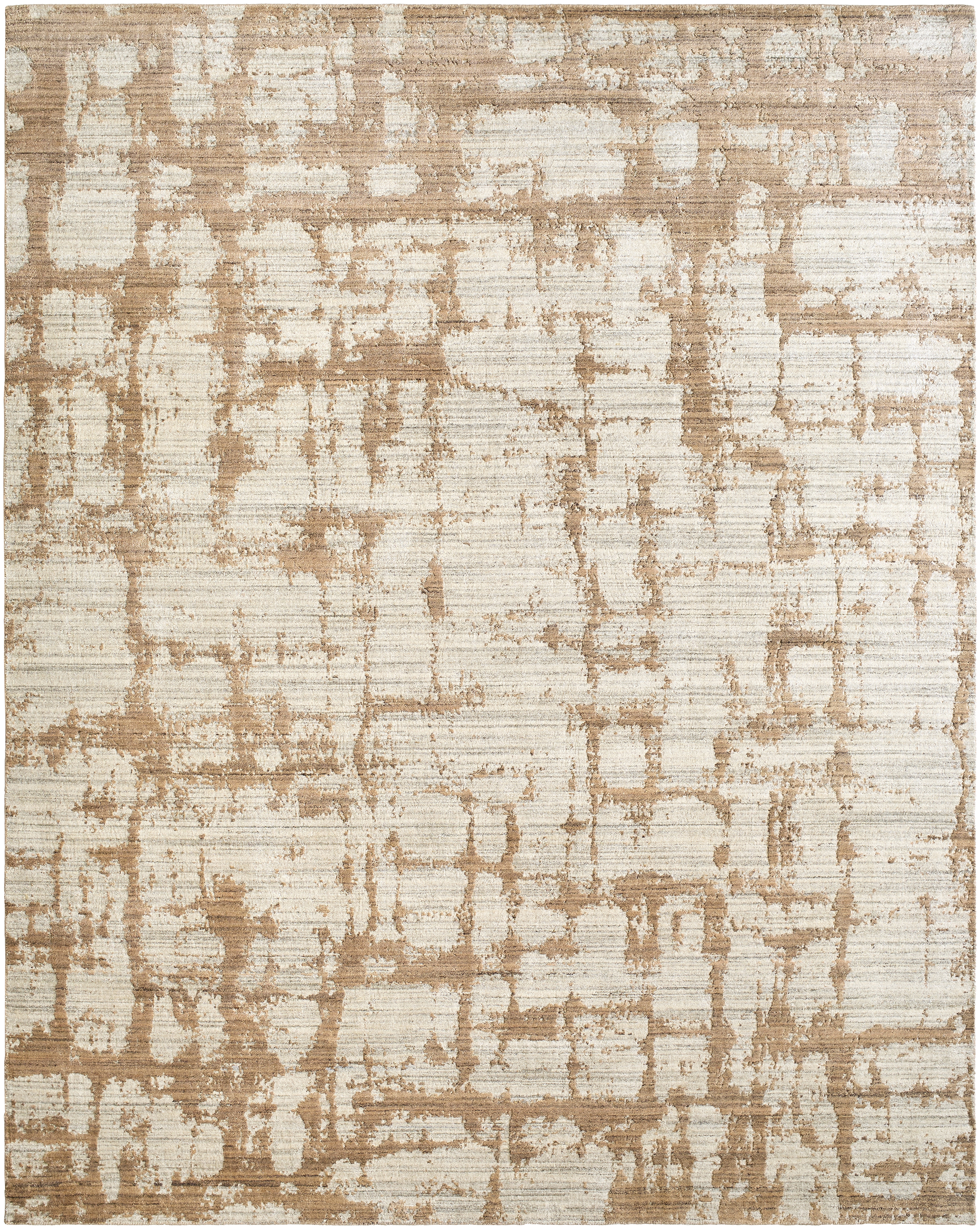 Lucknow Beige Indoor 8'10" x 12' Handmade Rug - Image 0