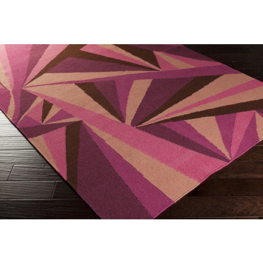 Voyages Purple Indoor 3'6" x 5'6" Handmade Rug - Image 2