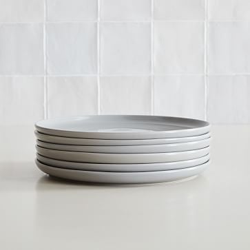 Stoneware Dinnerware, Dinner Plate, Frost Gray, Set of 6 - Image 0