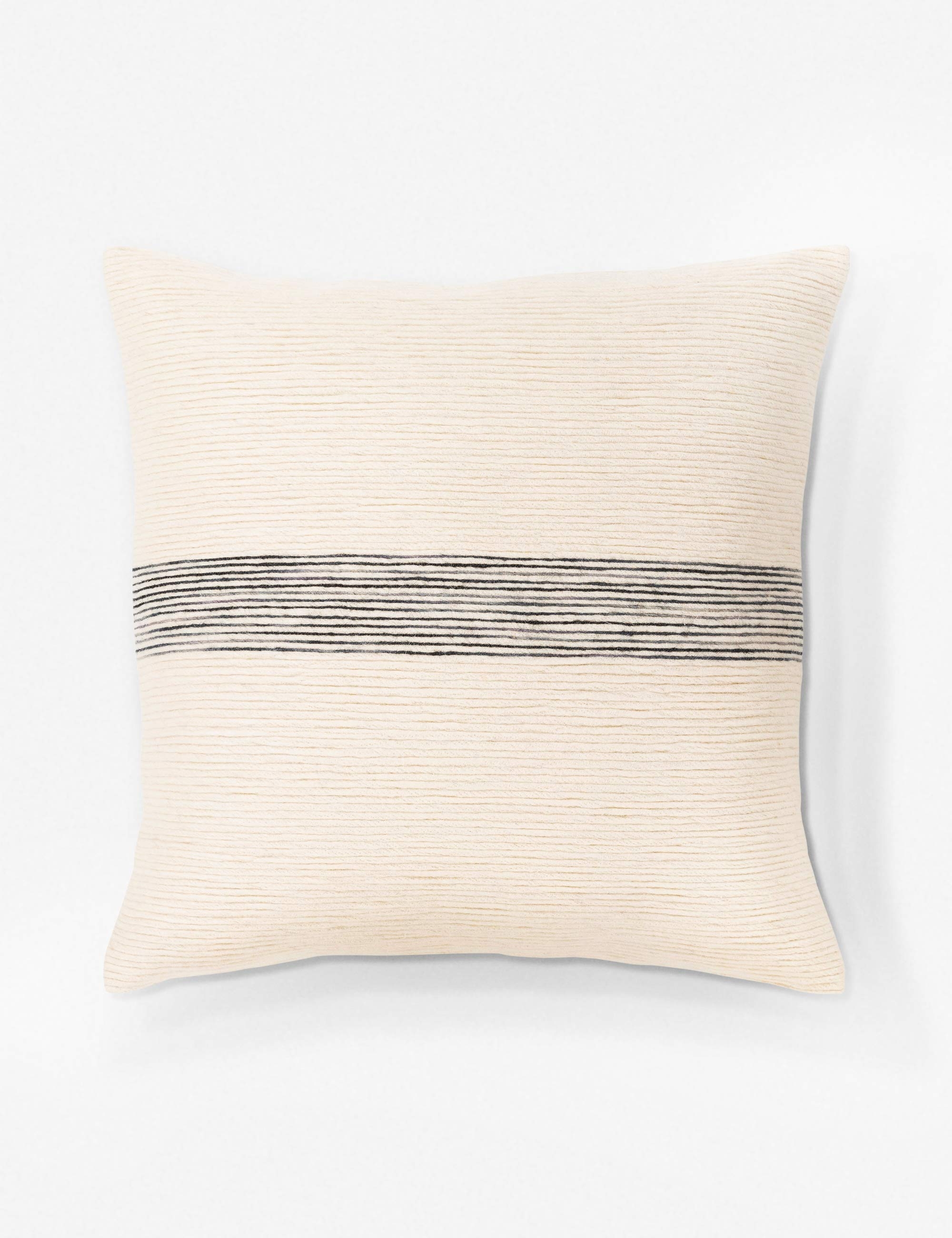 Selma Pillow, Cream and Charcoal - Image 0