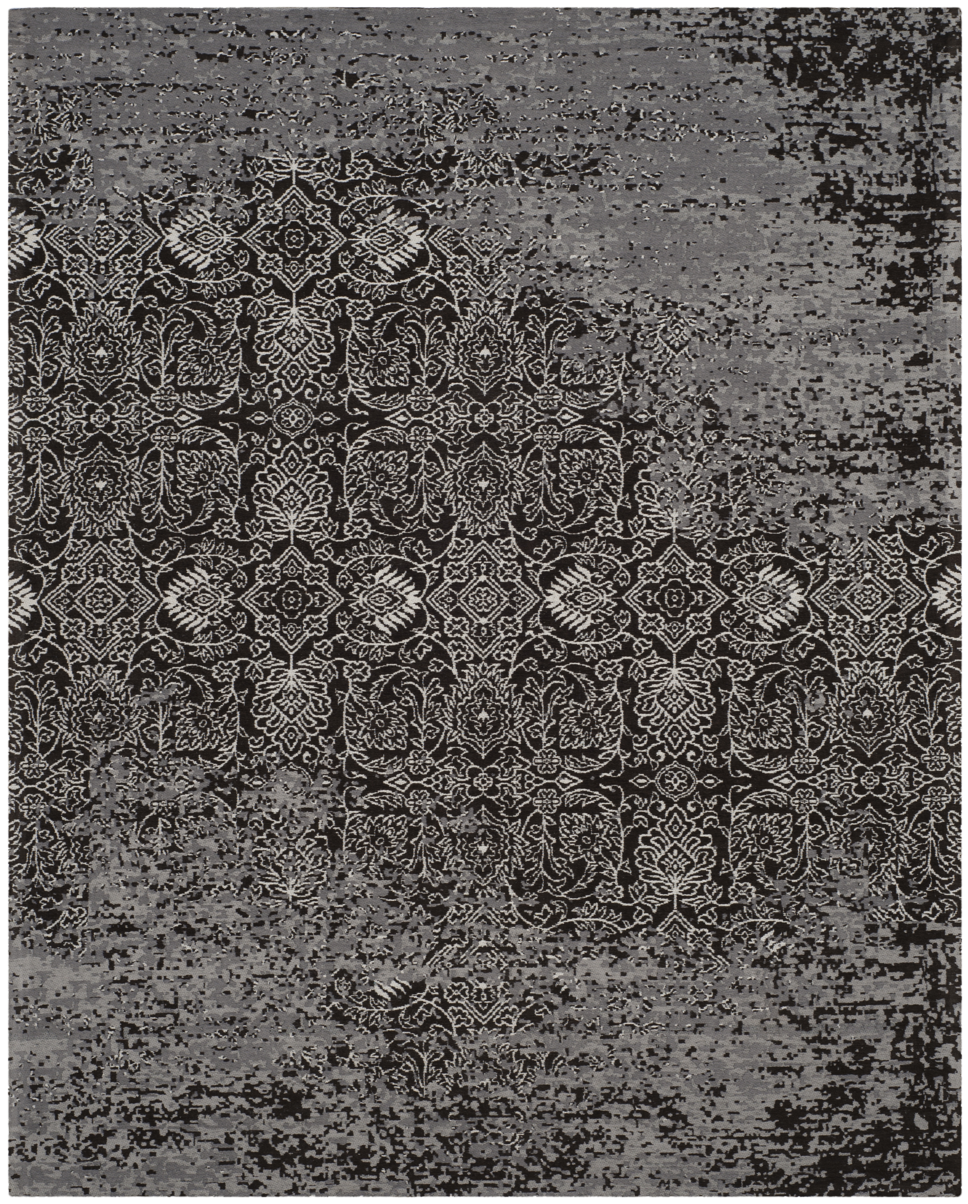 Arlo Home Woven Area Rug, CLV224B, Silver/Brown,  8' X 10' - Image 0