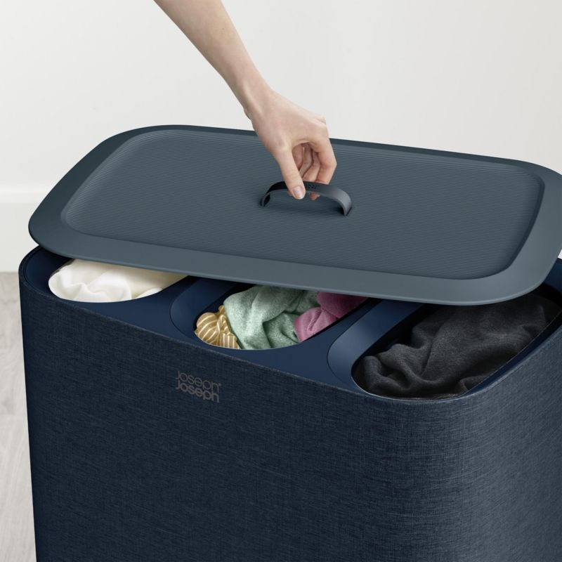 Joseph Joseph Tota 90L Trio Laundry Basket Carbon Black - Image 1
