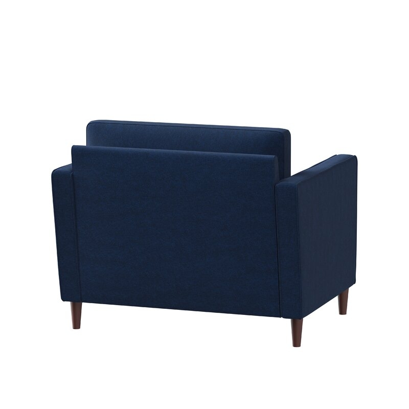 Garren 39.8'' Wide Tufted Club Chair, Navy Blue - Image 4