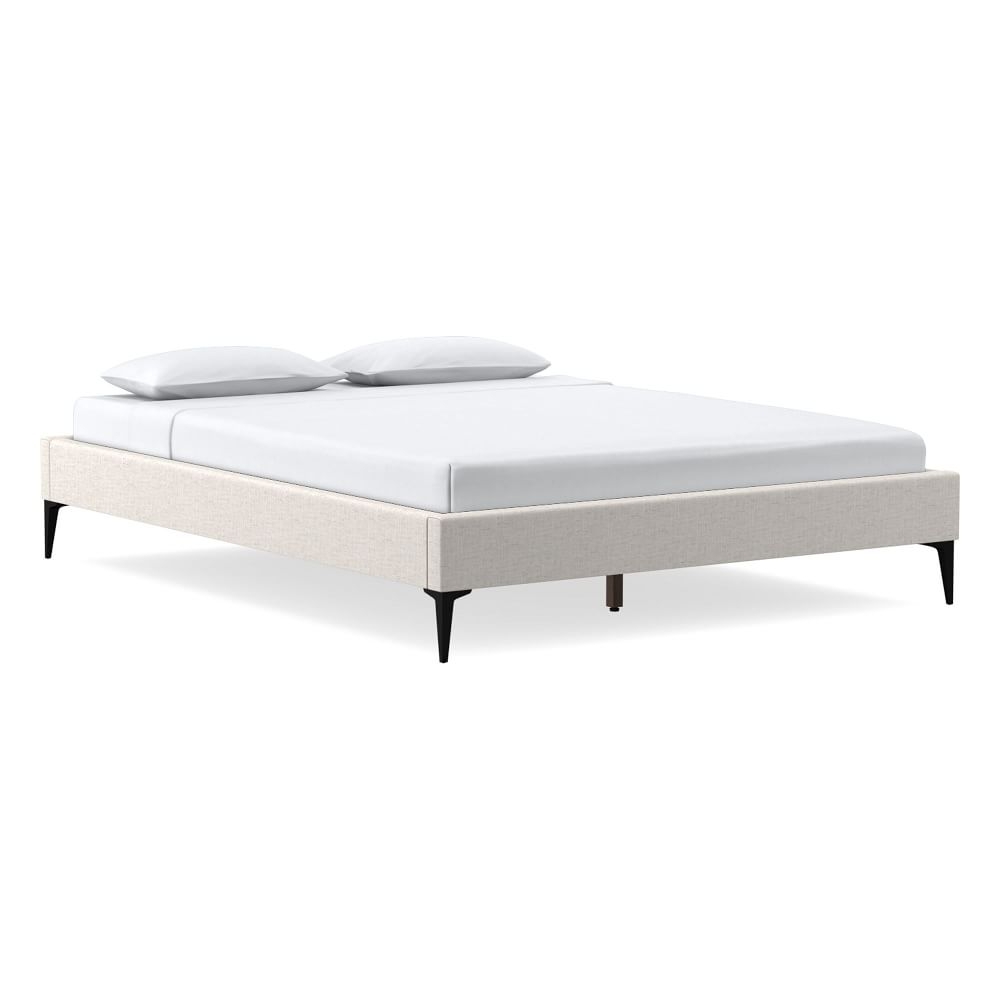Bed Frame, Twin, PCL, White, Dark Pewter - Image 0