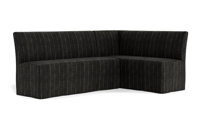 Dorian Slipcovered Right Banquette - Image 1