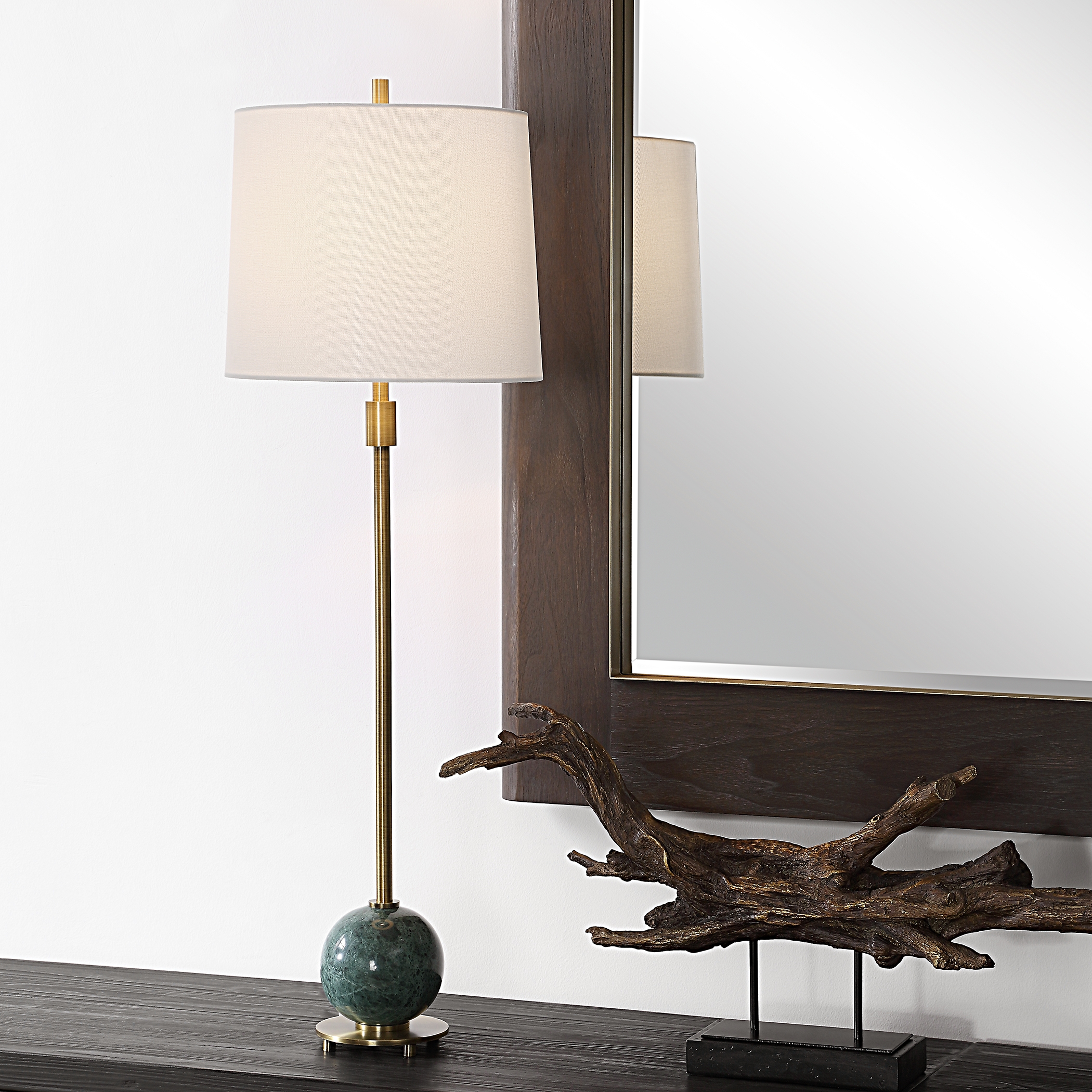 Bledel Brass Buffet Lamp - Image 1
