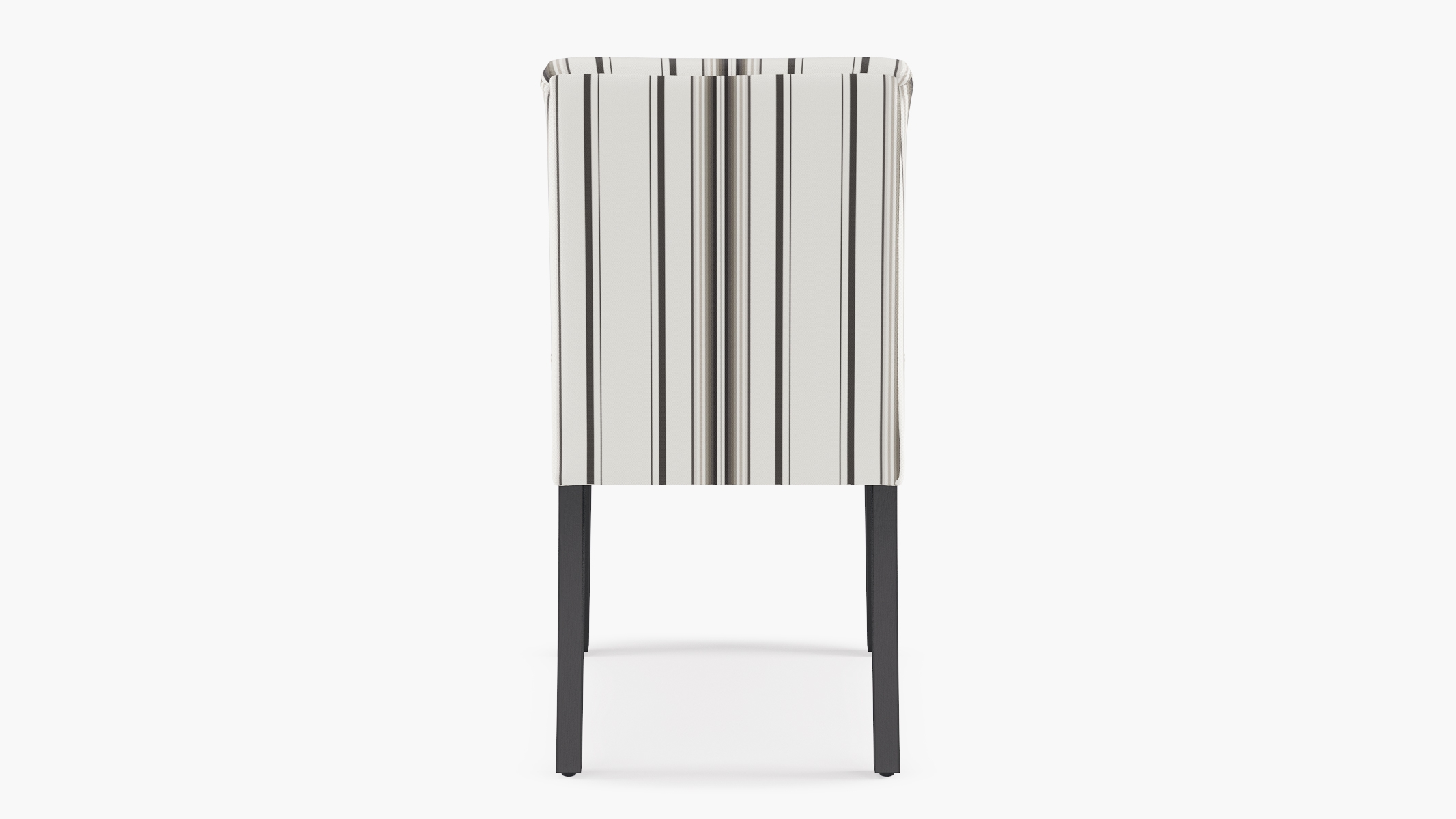 Classic Dining Chair, Onyx Austin Stripe, Black - Image 3