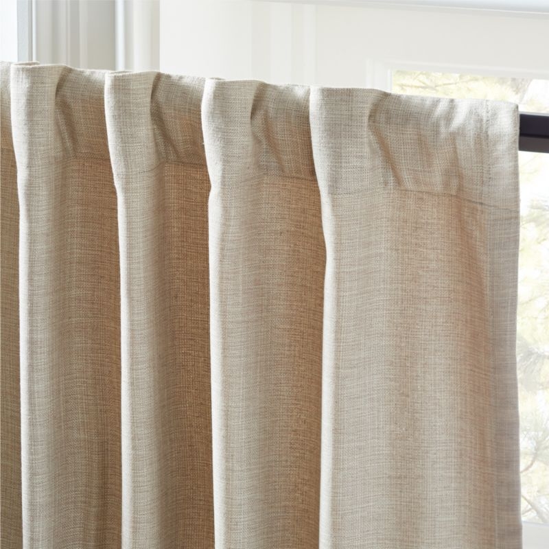 Mali Silk Natural Curtain Panel 48"x108" - Image 3
