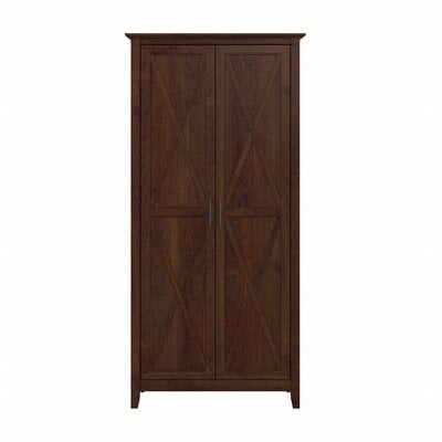 Benzley Bathroom Storage Cabinet With Doors In Pure White Oak - Image 0
