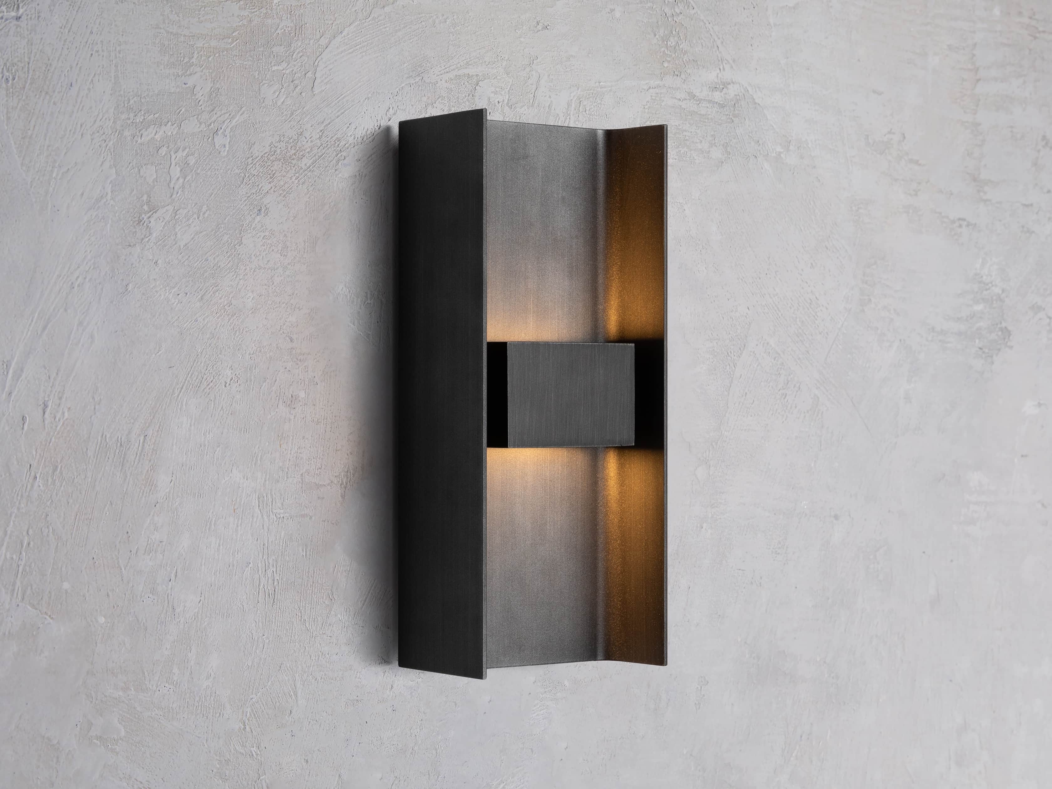 Sidney Large Outdoor Sconce in Metal Brown - Image 0