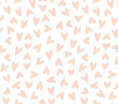 Scatter Hearts Wallshoppe Wallpaper, Pink - Image 3
