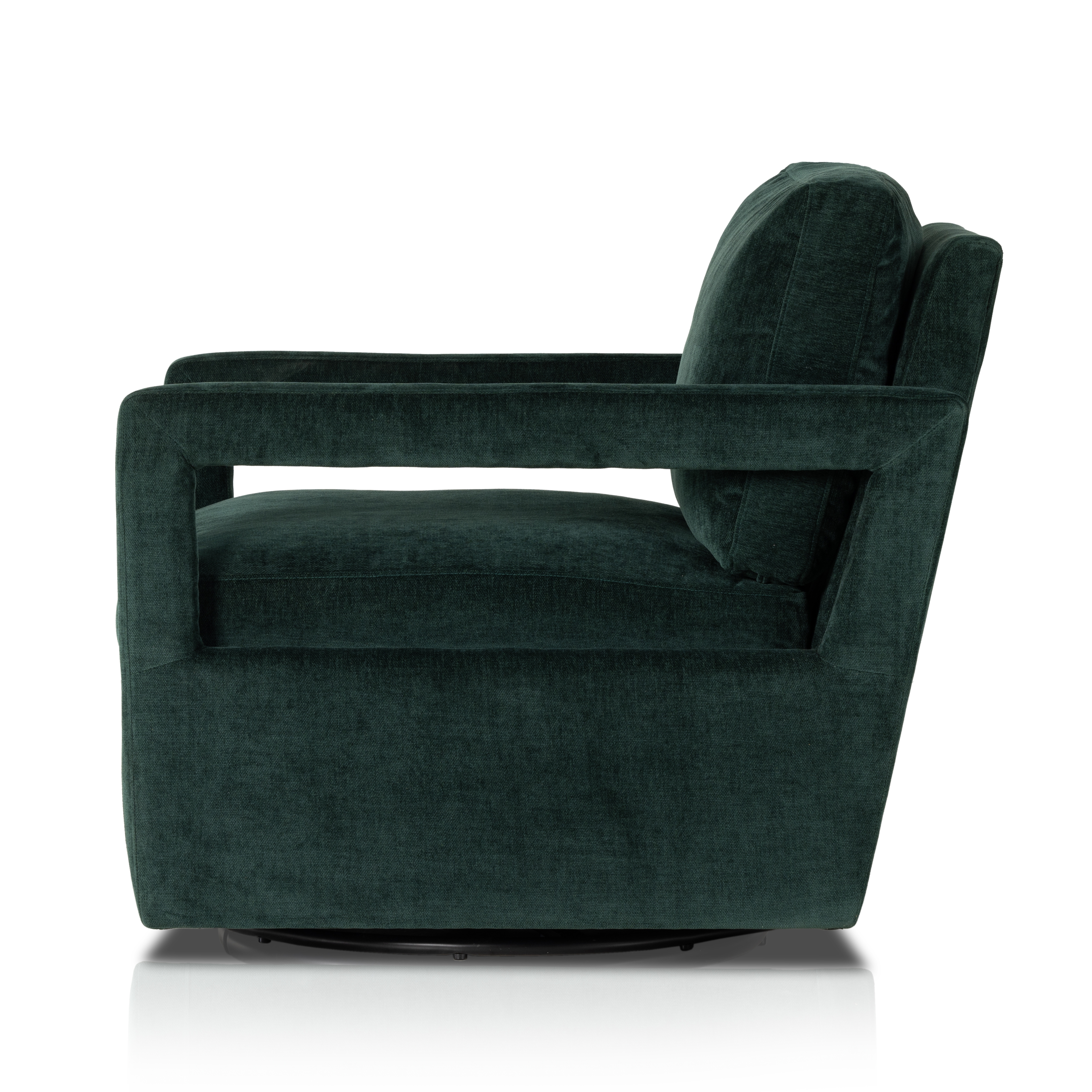 Olson Swivel Chair-Emerald Worn Velvet - Image 4
