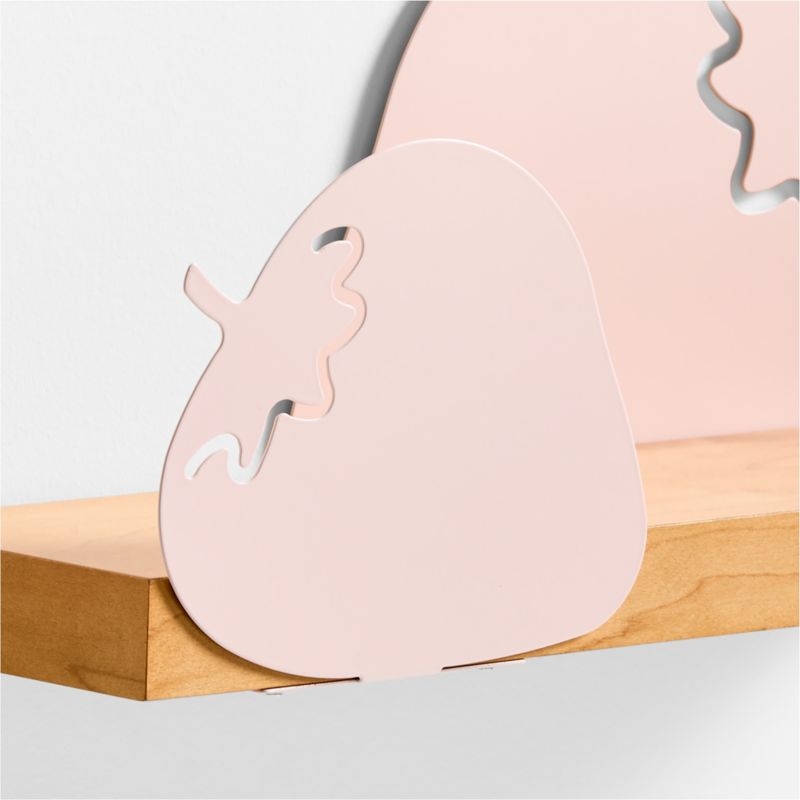 Metal and Wood Strawberry Wall Shelf - Image 3