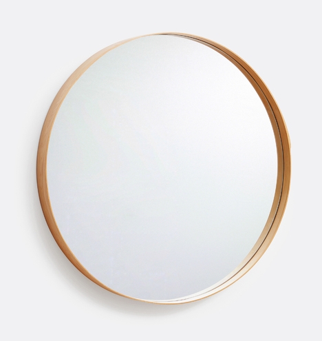 Bentwood Round Wood Mirror - Image 0