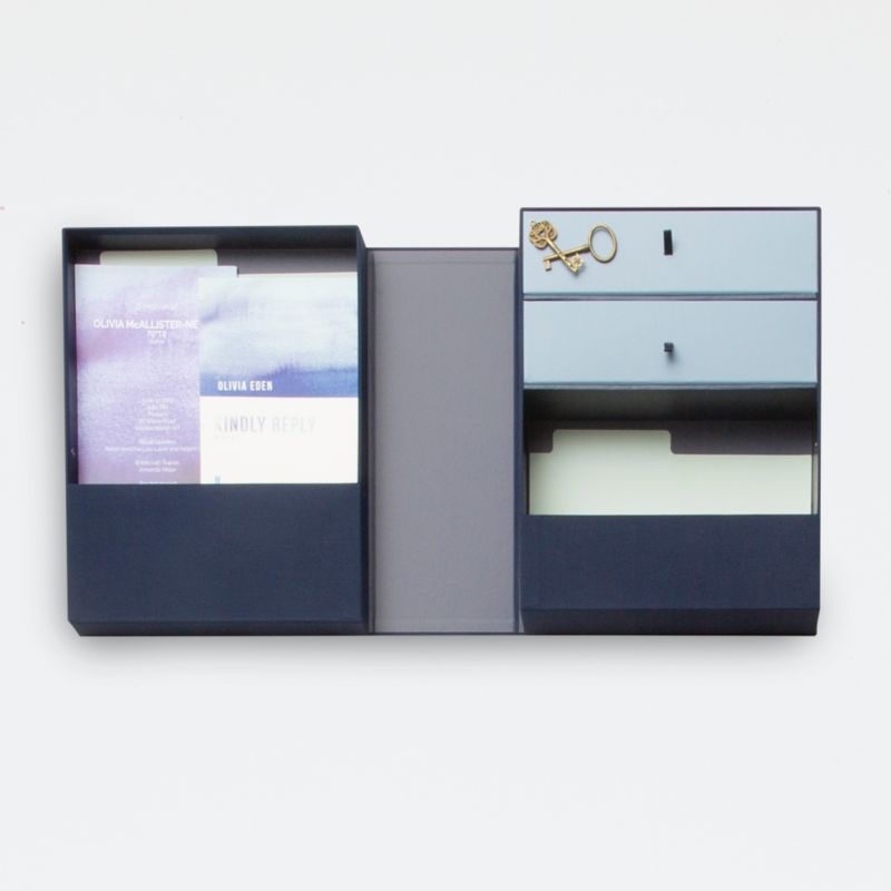 The Vault All-in-One Blue Desk Organizer - Image 4