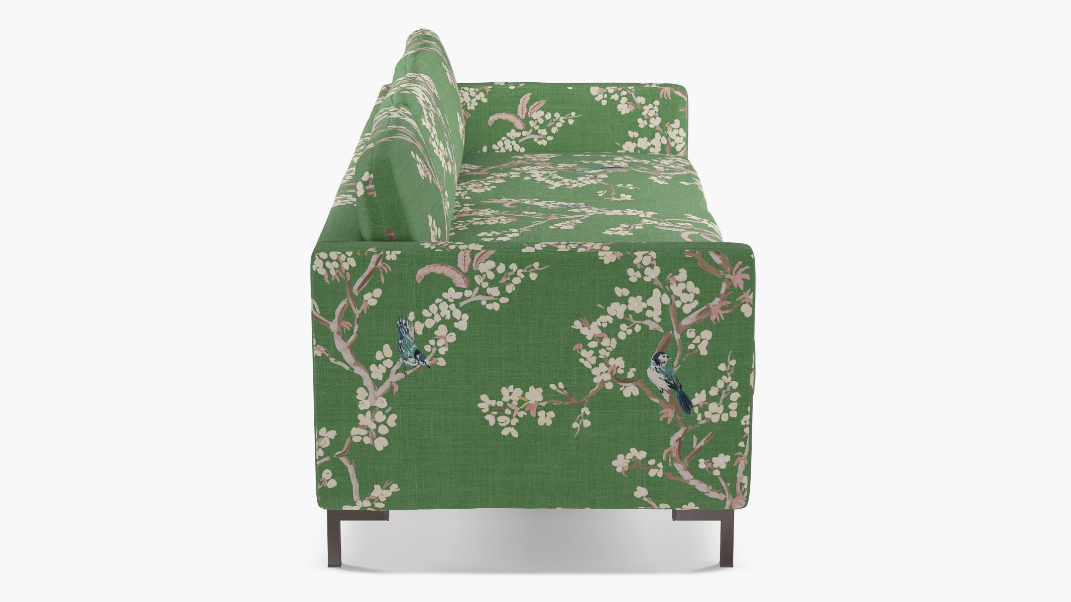 Modern Sofa, Jade Cherry Blossom, Bronze - Image 2