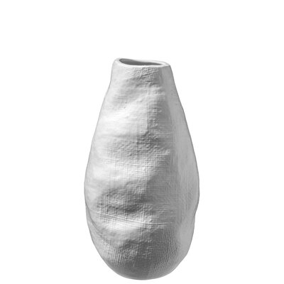 Pulliam White Ceramic Table Vase - Image 0
