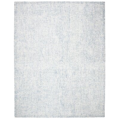 Claudelle Handmade Tufted Ivory/Blue Area Rug - Image 0