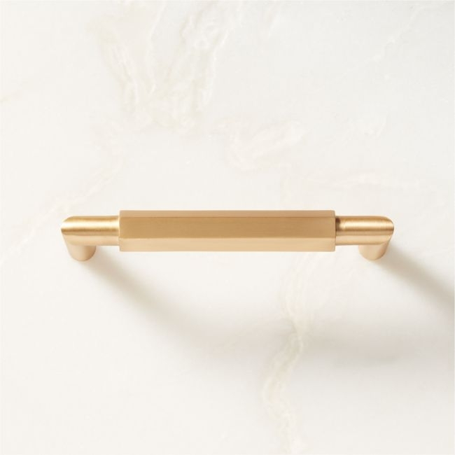 Lavau Brushed Brass Handle 4" - Image 0