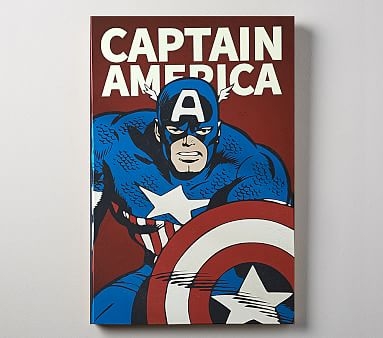 Marvel Super Heroes Glow In the Dark Art, Captain America - Image 0