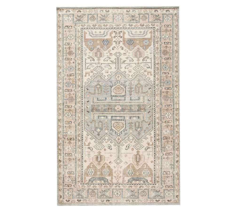 Nicolette Hand-Knotted Wool Rug, Cool Multi, 10 x 14' - Image 0