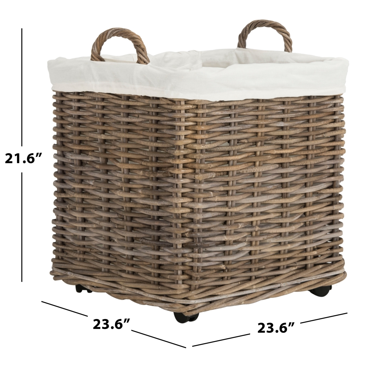 Amari Wheel Basket - Natural - Safavieh - Image 6