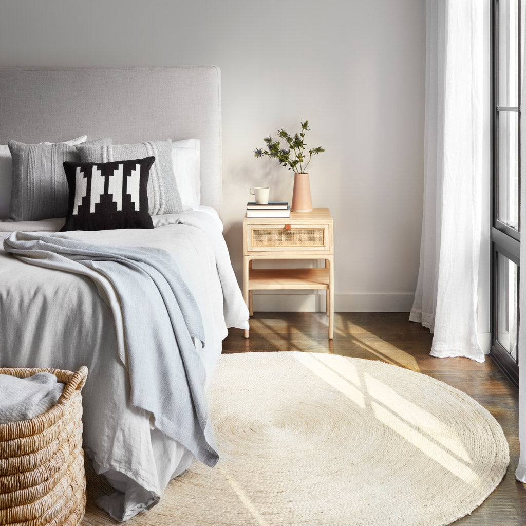 The Citizenry Rassi Handwoven Round Jute Area Rug | 6' Round | Light - Image 7