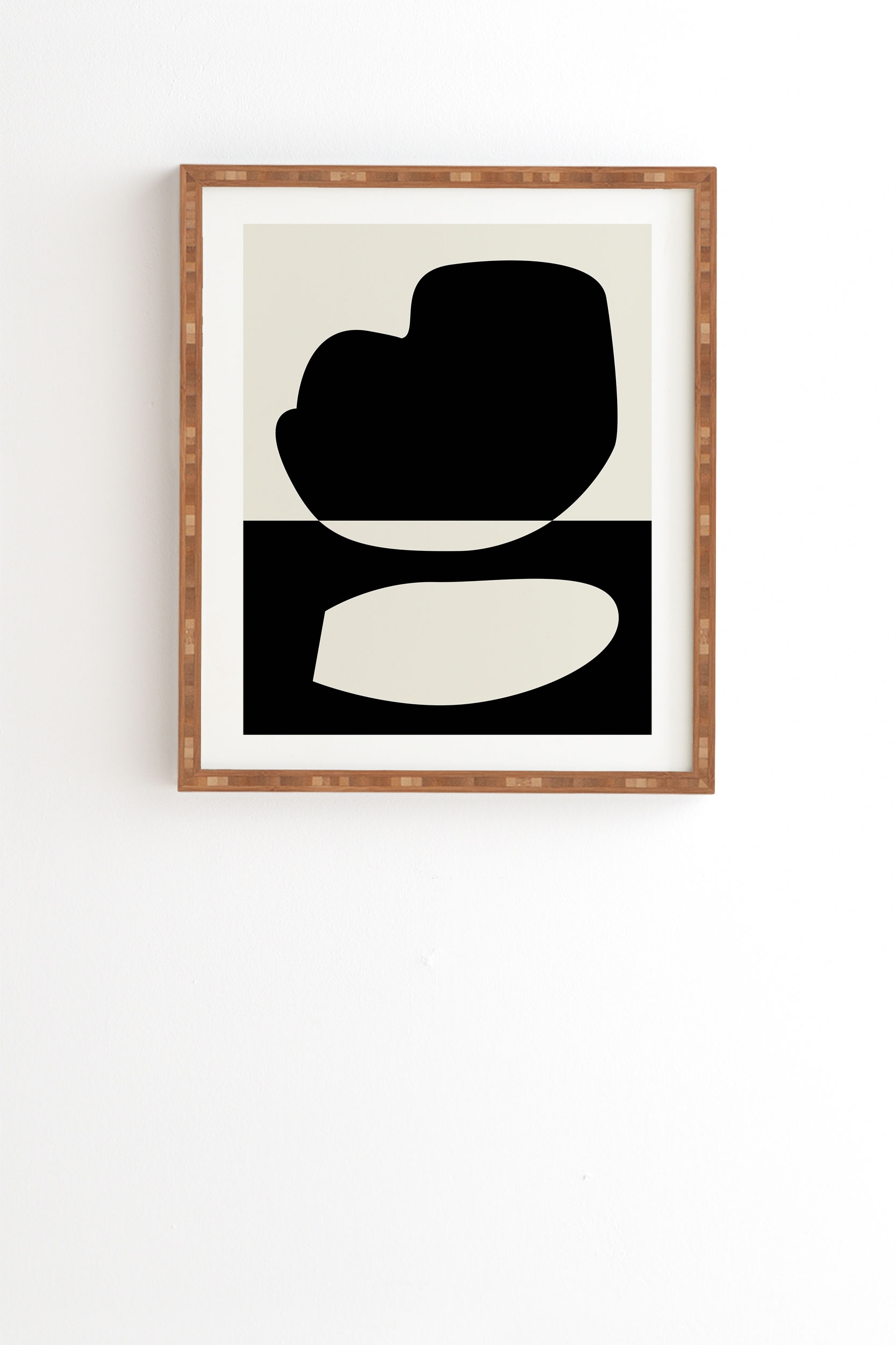 Reverse 01 by mpgmb - Framed Wall Art Bamboo 19" x 22.4" - Image 0