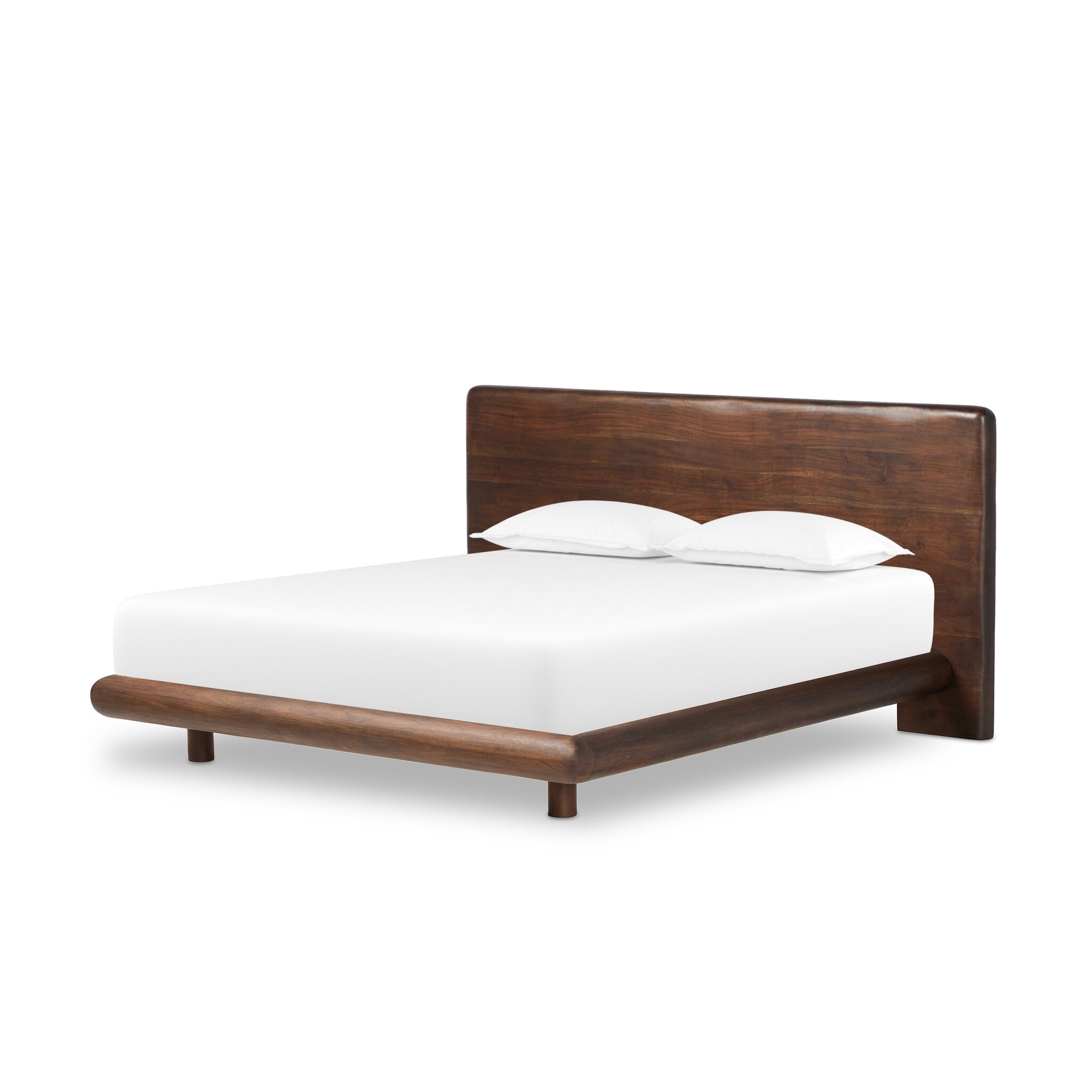 Nigel Bed - Rustic Brown Acacia - Image 1