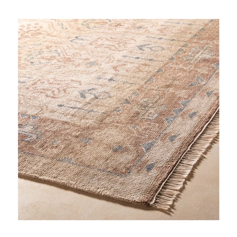 Cala Hand-Knotted Warm White New Zealand Wool Area Rug 5'x8' - Image 1