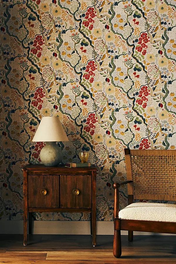 Ann Floral Vines Wallpaper - Image 1