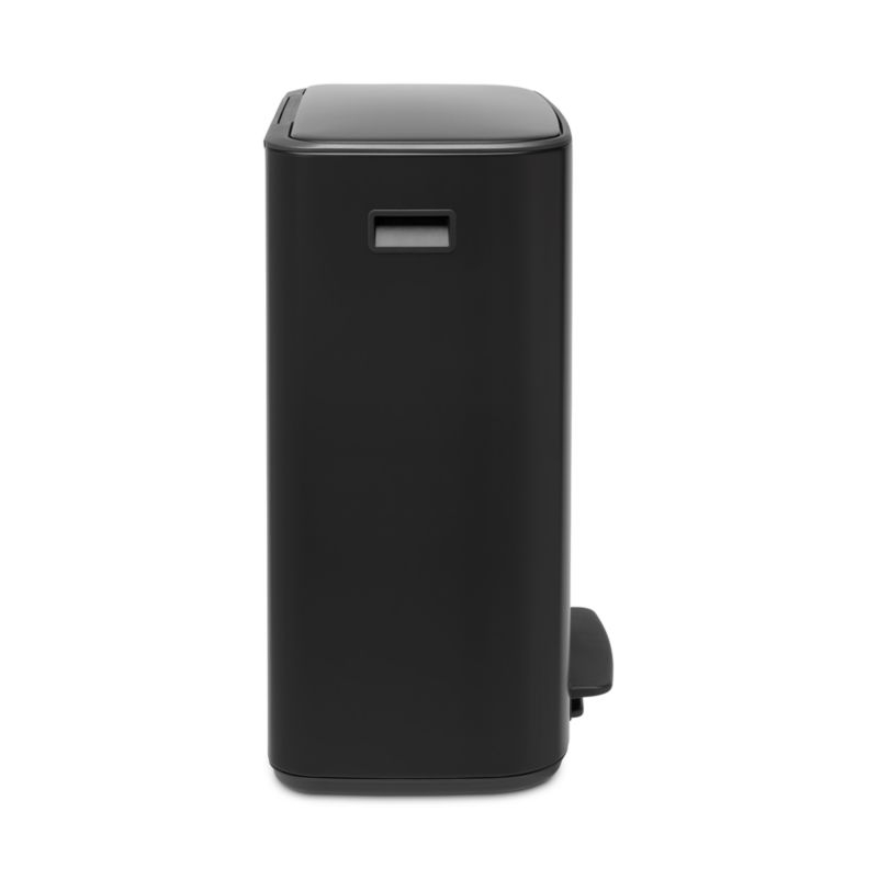 Brabantia Matte Black Bo Step On Dual Compartment Recycling Trash Can, 2 x 8 Gallon - Image 8