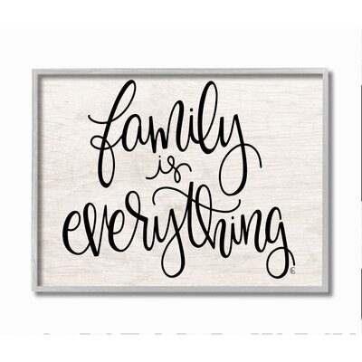 Family Is Everything Rustic Quote Farm Home Sign by Fearfully Made Creations - Graphic Art - Image 0