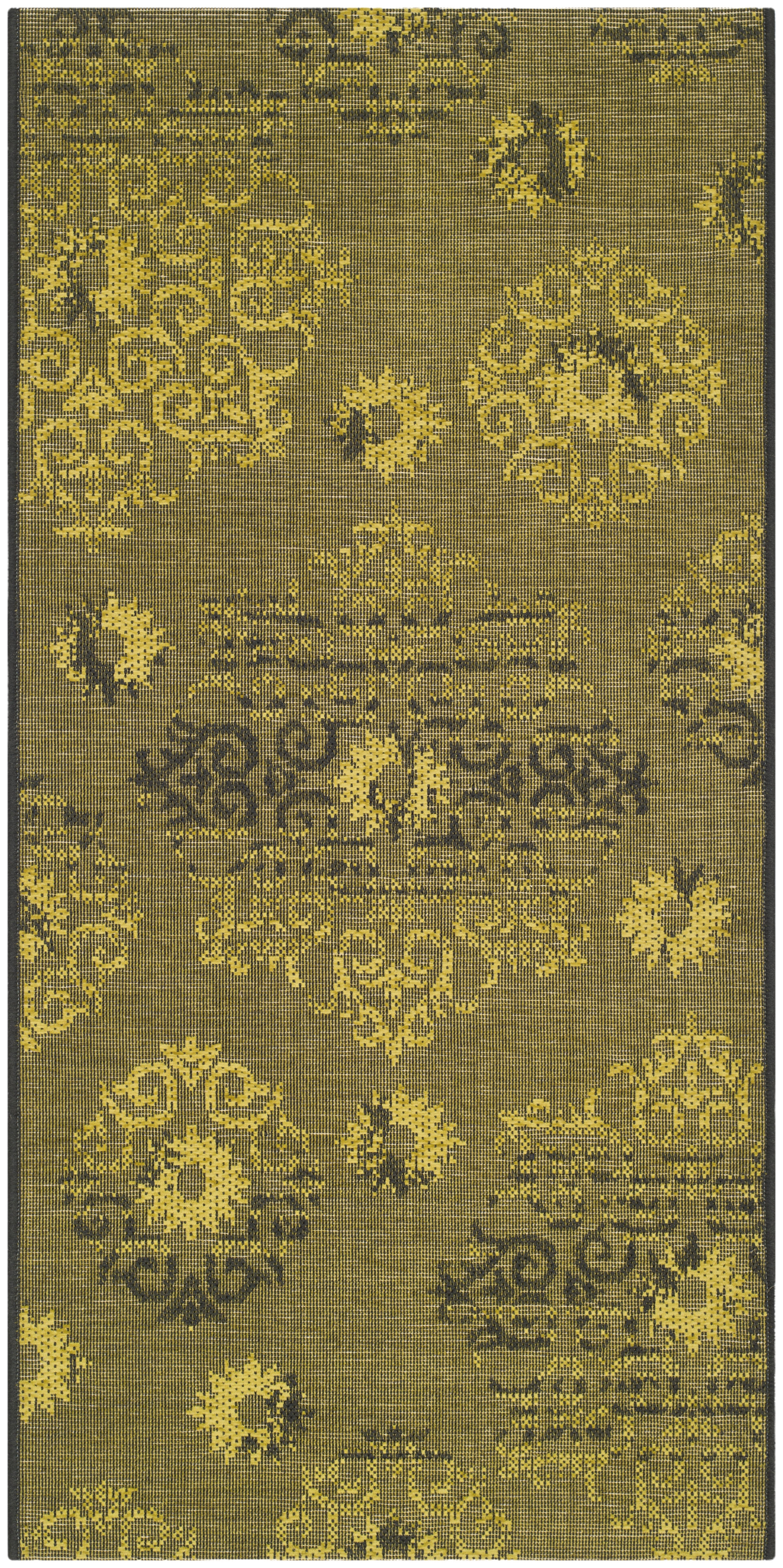 Arlo Home Woven Area Rug, PAL129-56C10, Black/Green,  2' 6" X 5' - Image 0