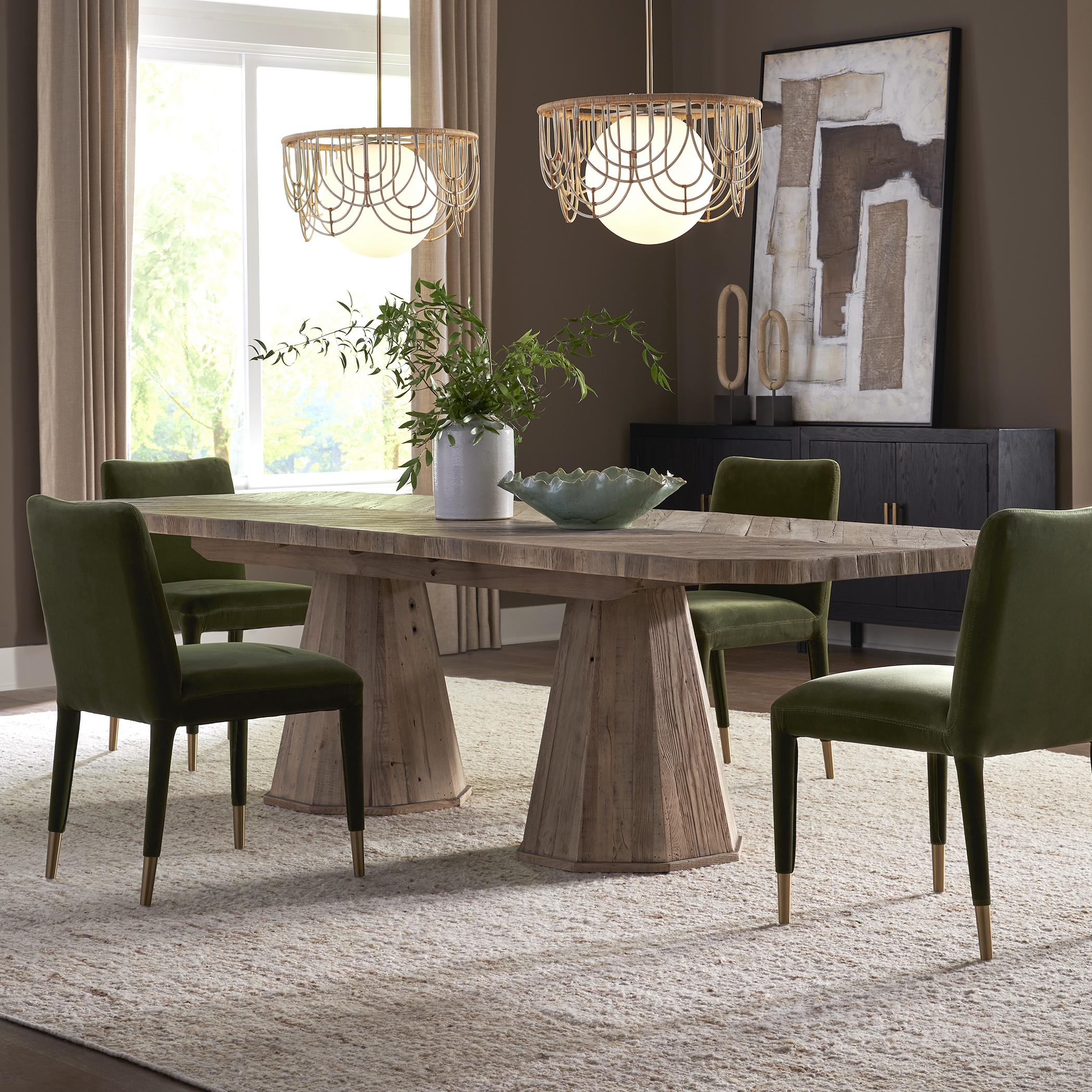 Caledon Reclaimed Oak Dining Table - Image 0