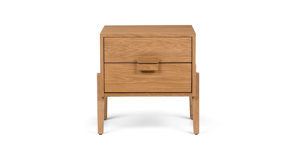Vireo 2-Drawer Nightstand - Oak - Image 0