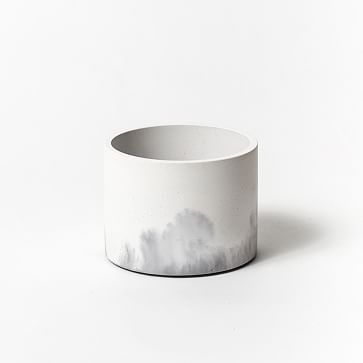 4" Cylinder Vessel, White Terrazzo - Image 2