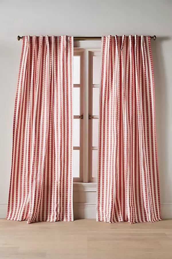 Cotton Woven Stripe Curtain - Image 0