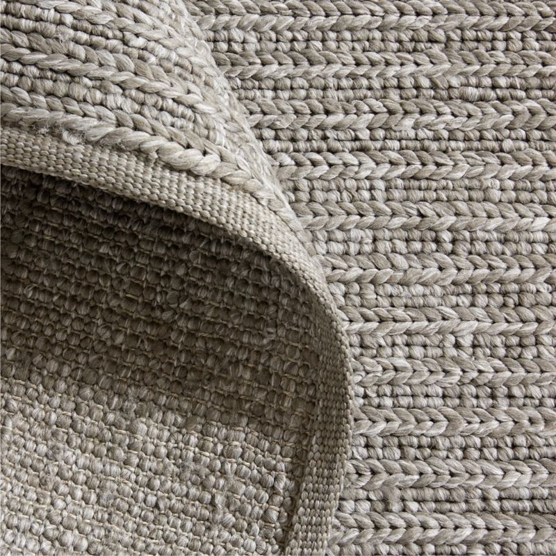 Sedona Performance Hand-Knotted Grey Indoor/Outdoor Area Rug 6'x9' - Image 1