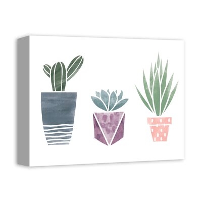 Succulent Babes - Unframed Painting Print on Canvas - Image 0