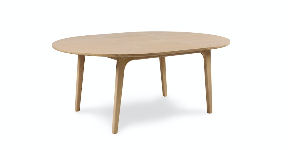 Plumas 55" - 74.75" Extendable Dining Table - White Oak - Image 0