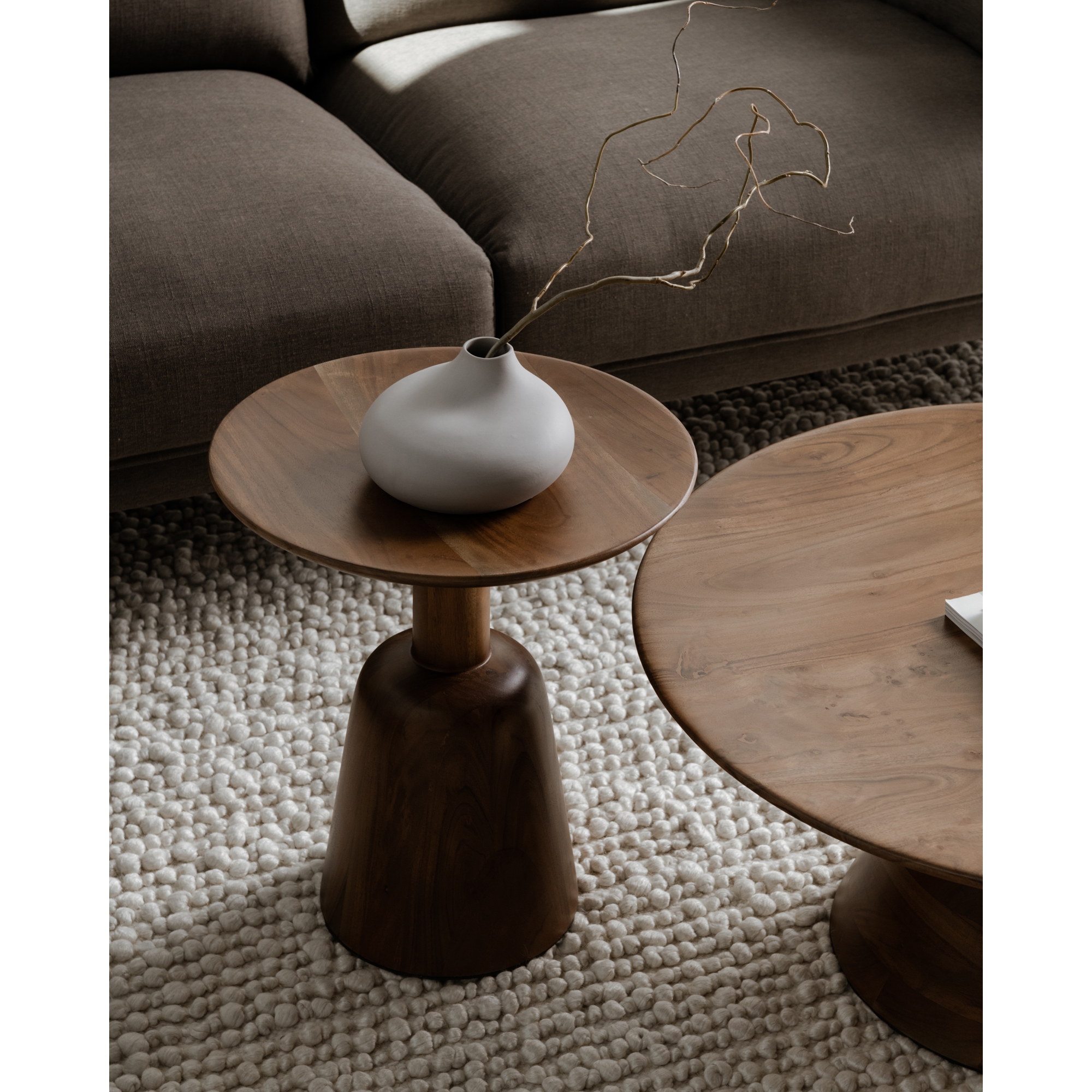 Nels End Table Dark Brown - Image 6