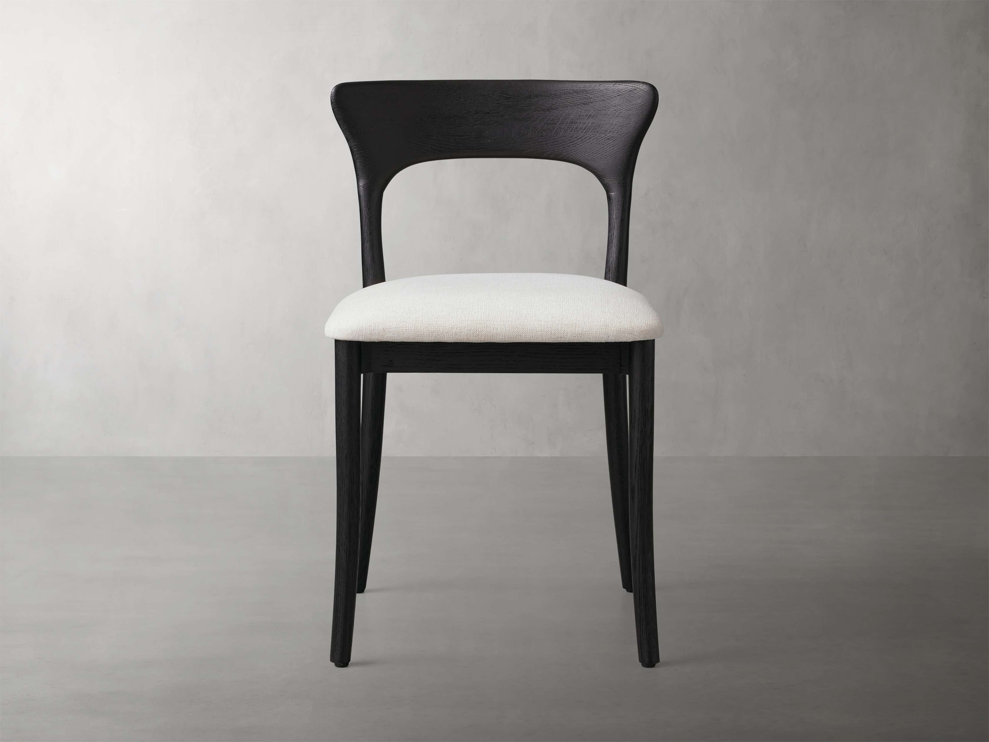 Sinclair Dining Chair in Wood Black  Nomad Snow/Ebony - Image 0