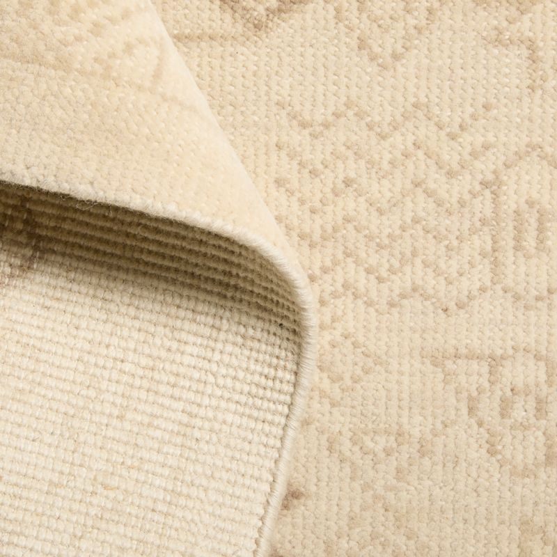 Palma Wool Hand-Knotted Ivory Area Rug 9'x12' - Image 3