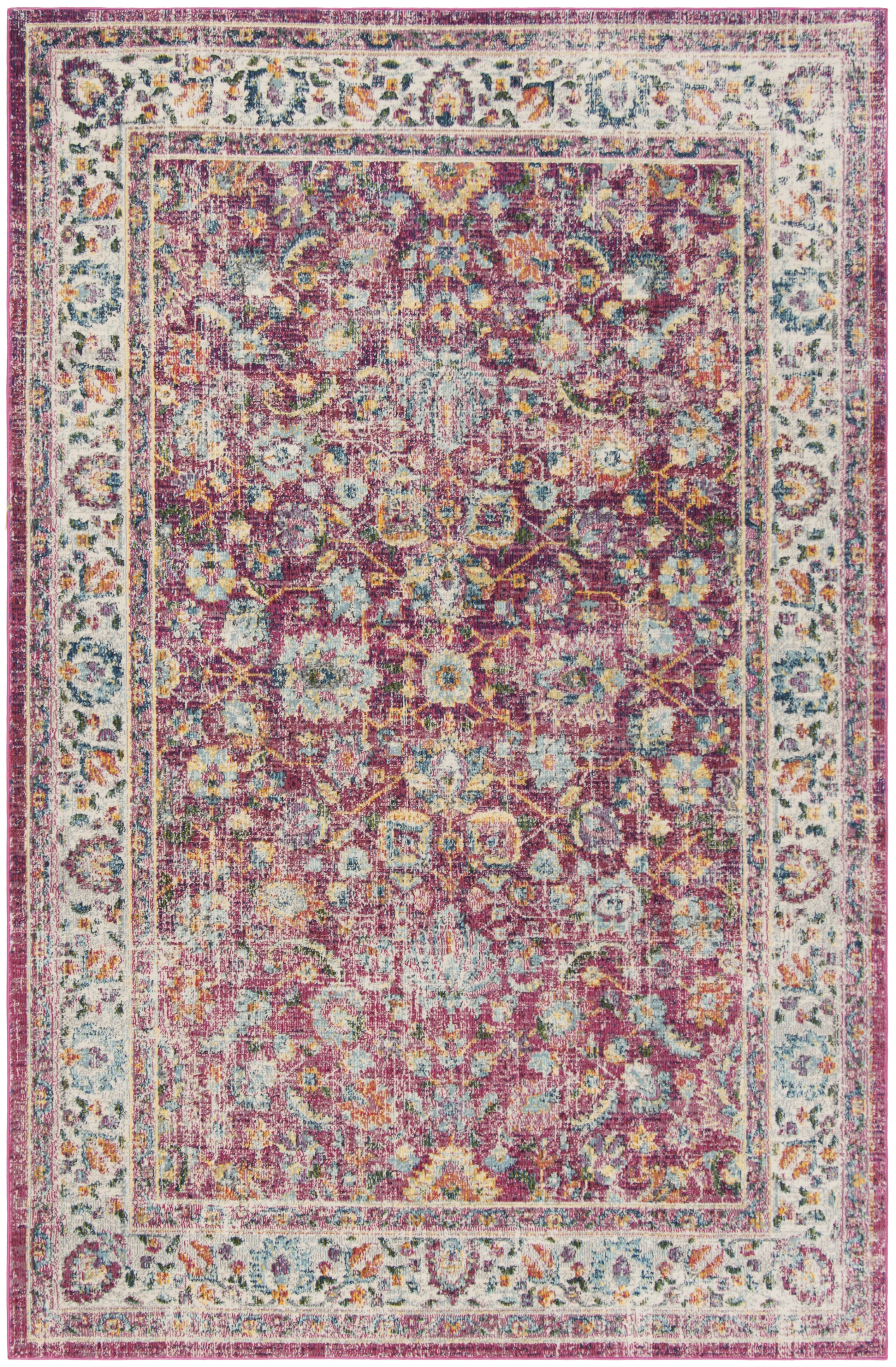 Arlo Home Woven Area Rug, MER196Q, Red/Multi,  5' 1" X 7' 6" - Image 0