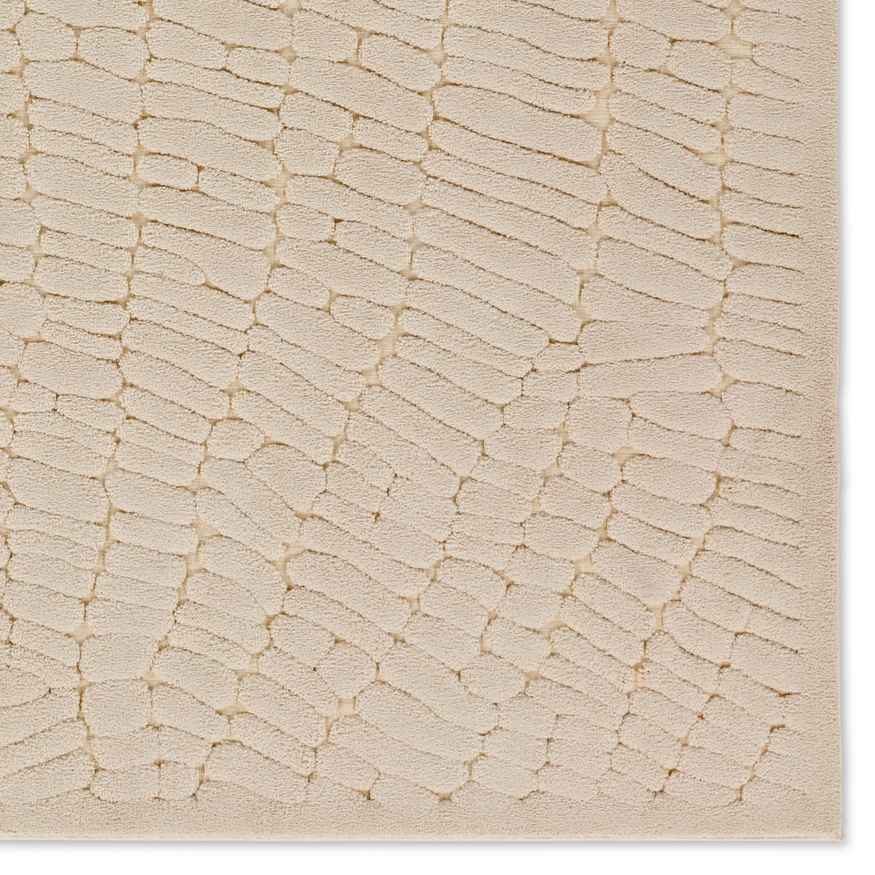 Barros Abstract Cream Area Rug (6'7"X9'6") - Image 3